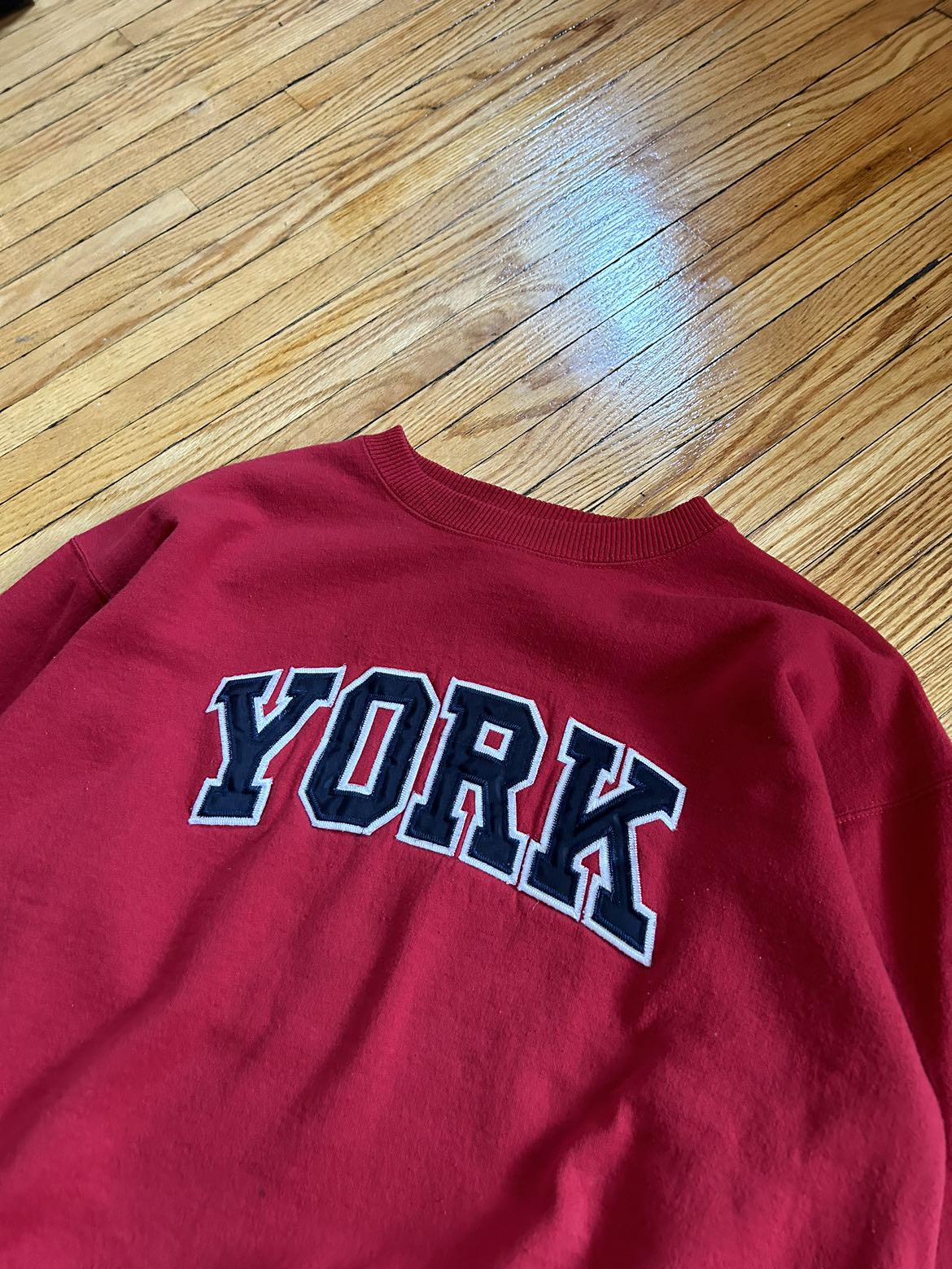Vintage YorkU Crewneck Sweater (Red) - photo 2