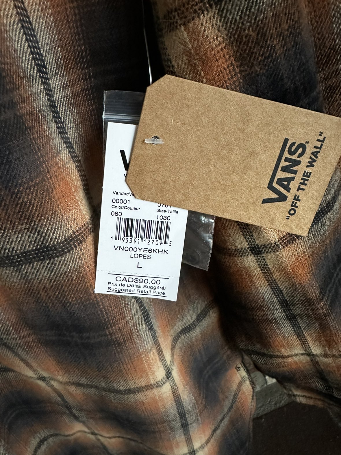*NEW* Vans Lopes Hooded Long Sleeve Plaid Shirt Jacket - photo 5