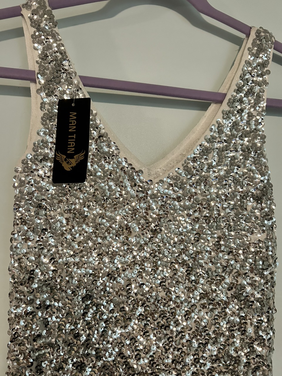 Silver sequined dress - photo 2