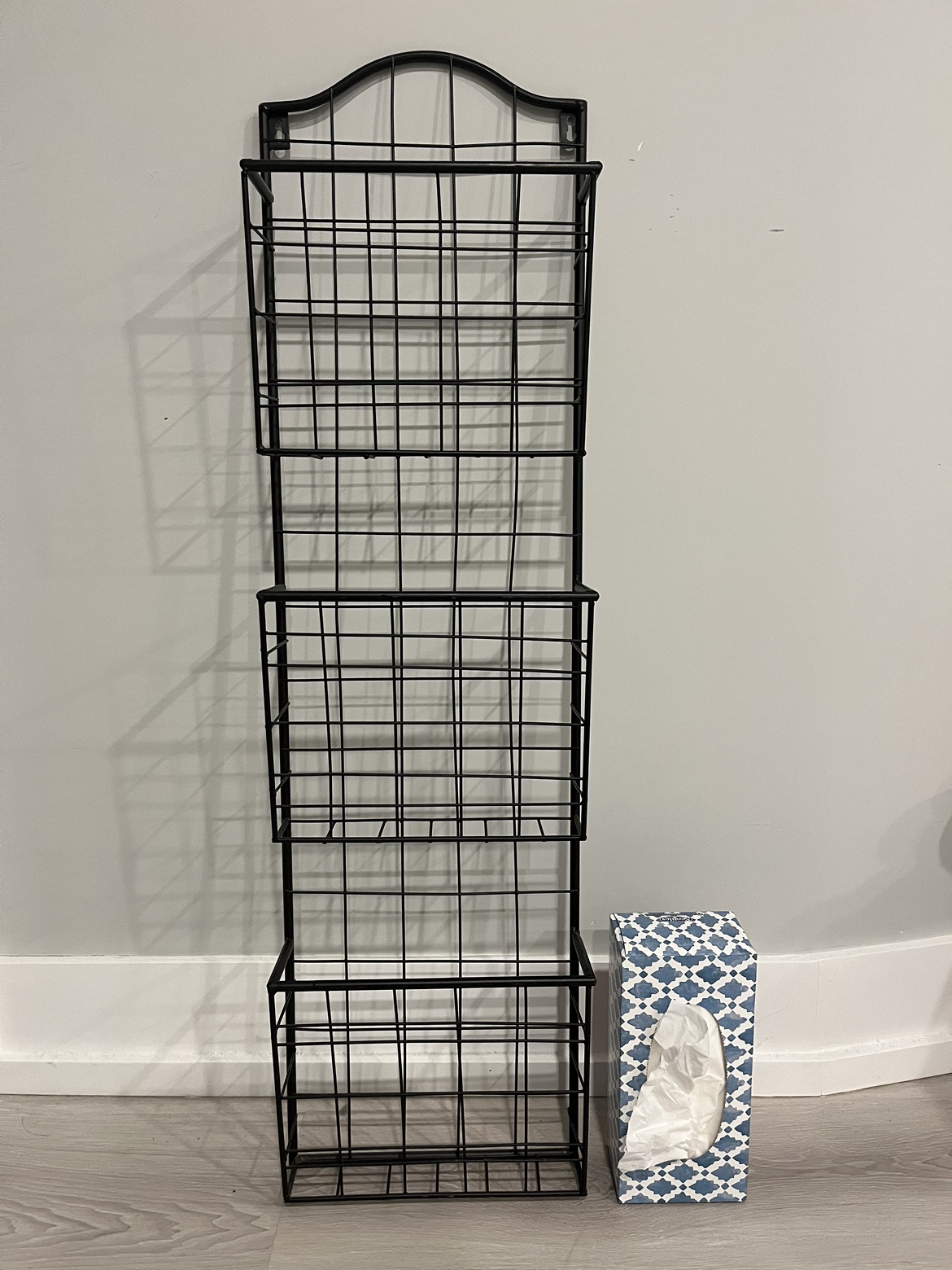 Black metal 3 level mail organizer thumbnail