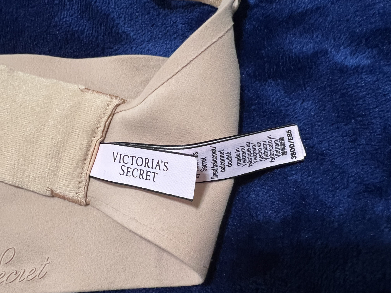 🥕 Victoria’s Secret lined balconet bra - 38DD (beige)🥕 - photo 2