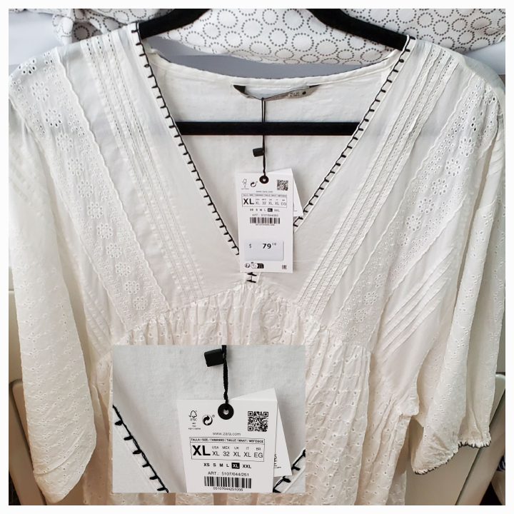 Get ready for spring/summer parties! 2 Zara women's tops - XL