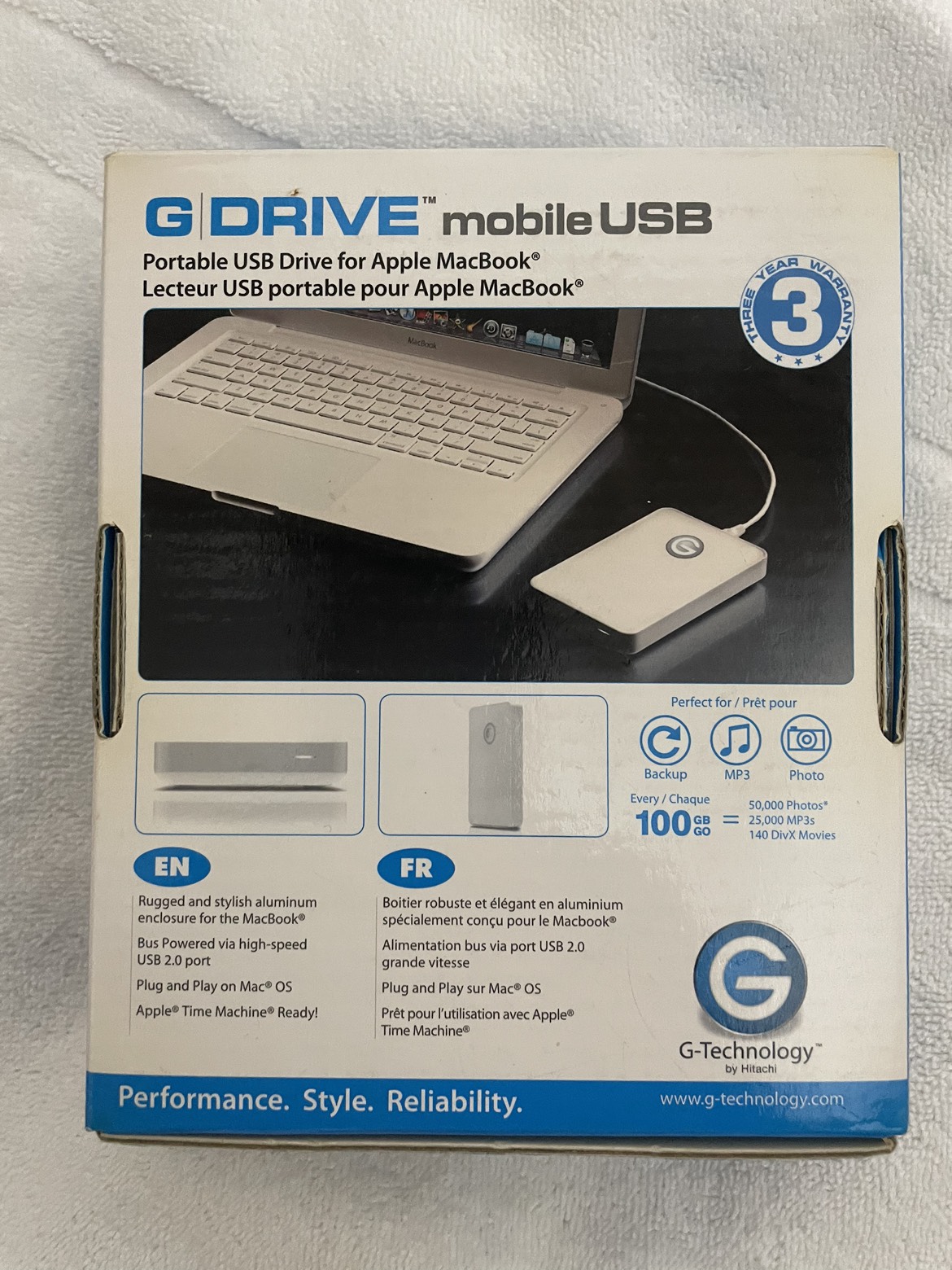 G Drive 500 GB portable hard drive mobile usb - photo 2