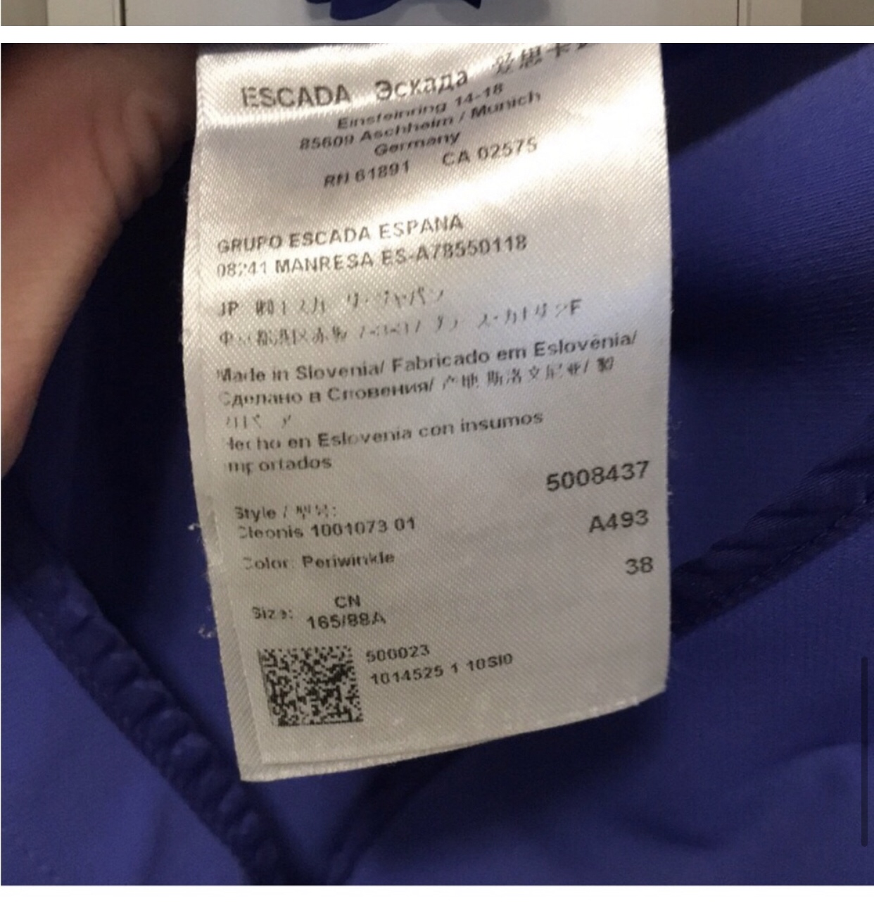 Escada light purple trench coat image indicator(5)