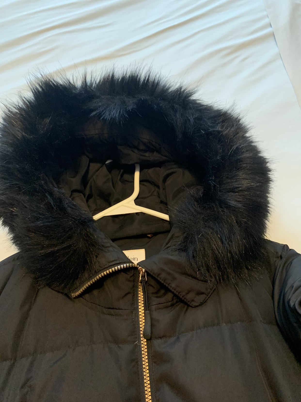 Calvin Klein long hooded jacket. image indicator(3)