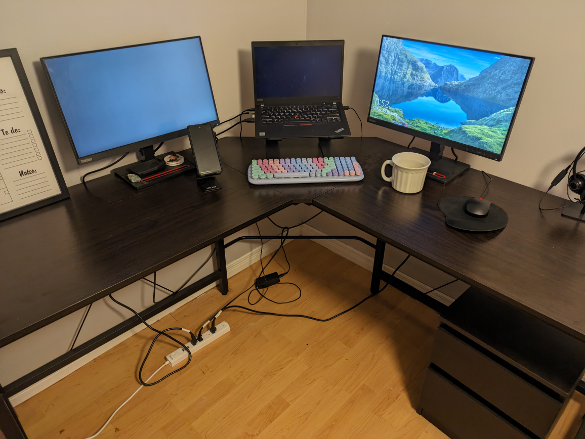 L Shaped Desk 59x59 inch