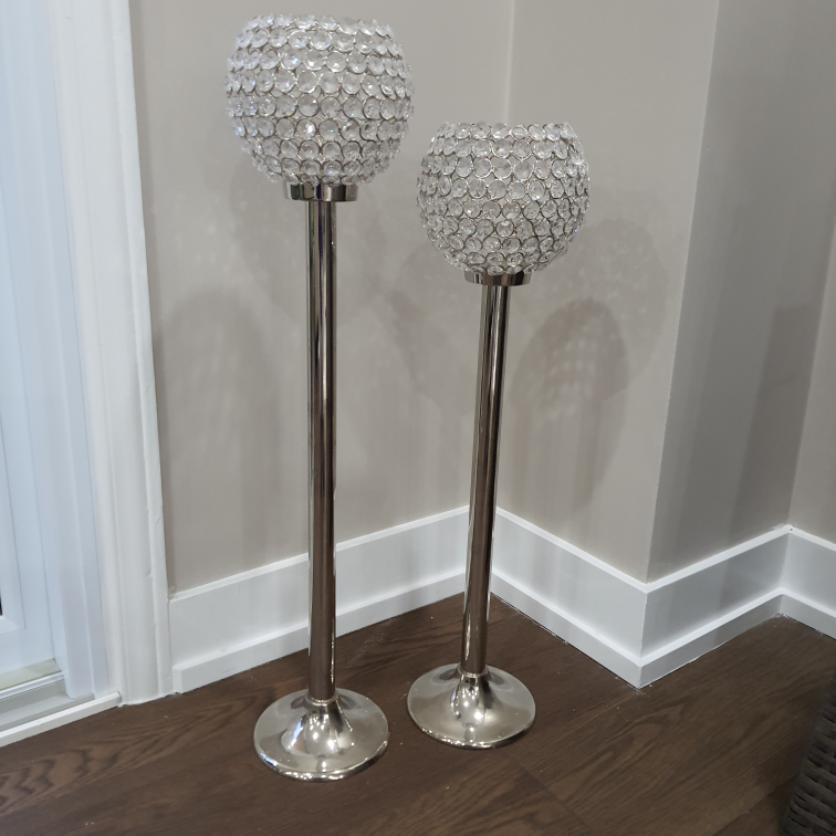 Elegance  sparkle crystal ballcandle  holders