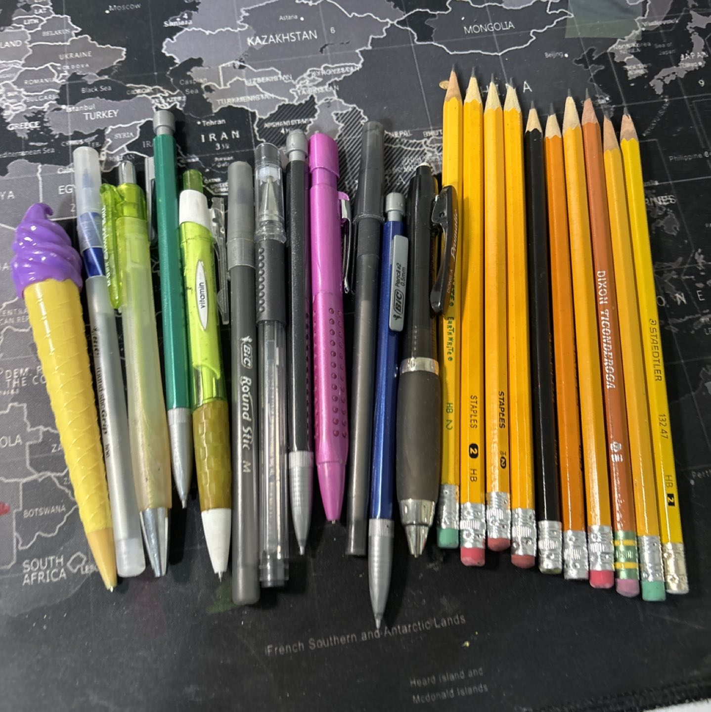 Pens and pencils