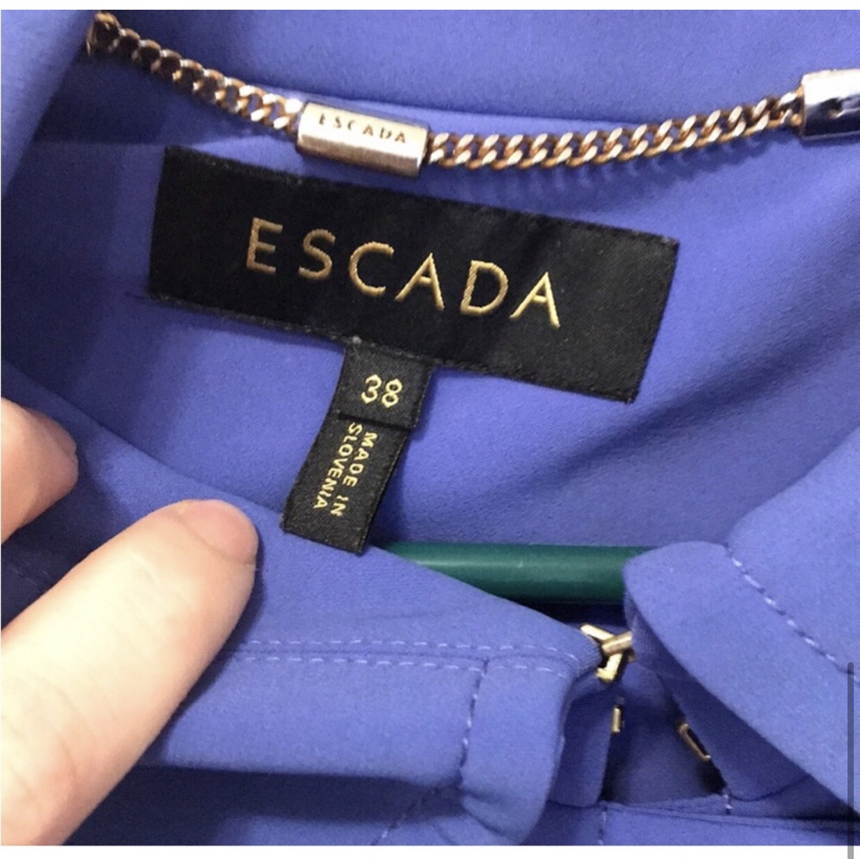 Escada light purple trench coat image indicator(6)