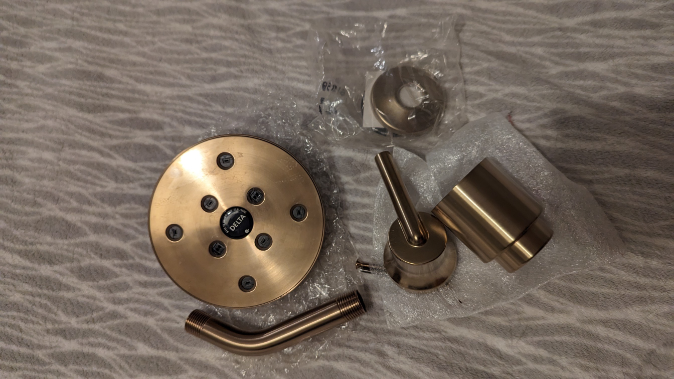 Delta Trinsic 14 Series MC Shower Trim in Champagne Gold image indicator(4)