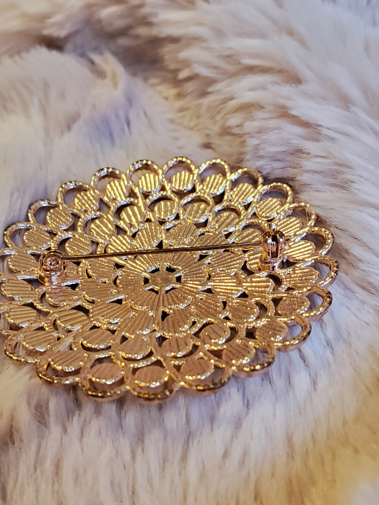 ❗️REDUCED❗️Rose Gold Plated Brooch Pin Costume Jewelry image indicator(3)