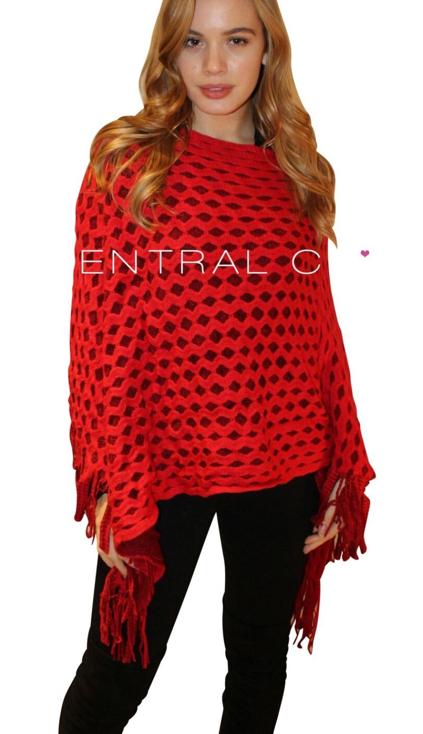 Knitwear Thick Poncho Cape Wrap - photo 5
