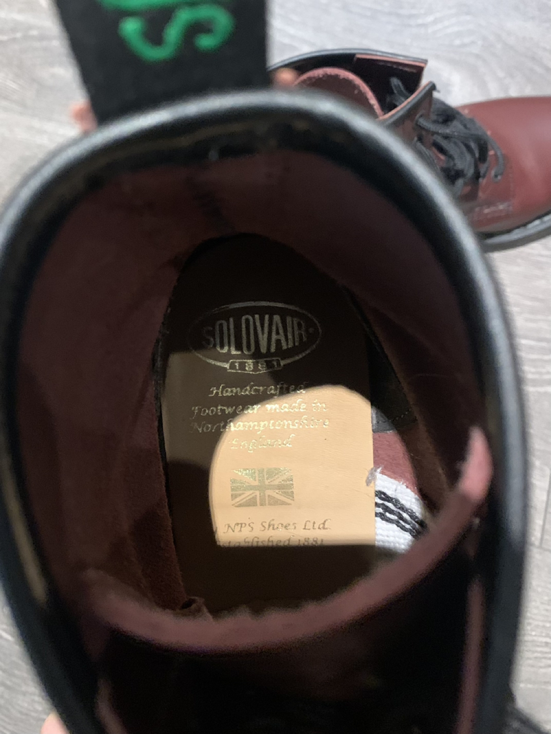 Burgundy Solovair x Doc Martens boots US 6 - photo 5