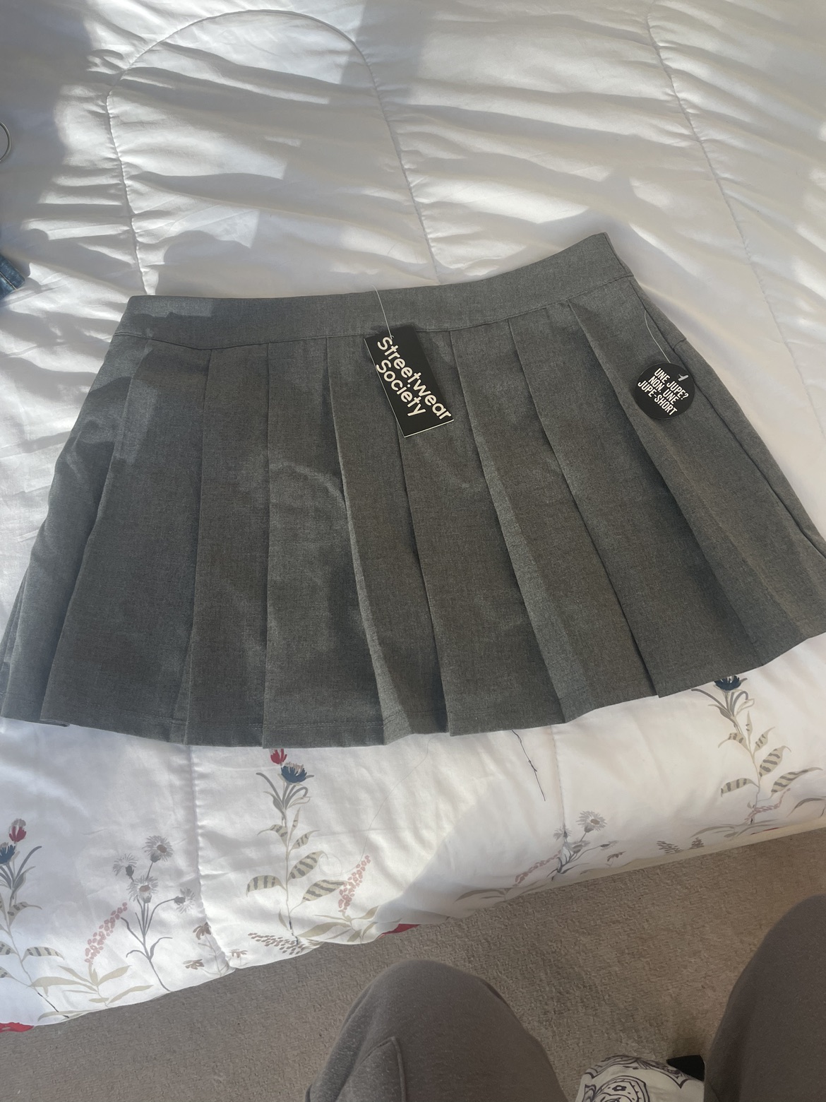 Pleated Grey Skirt - photo 2