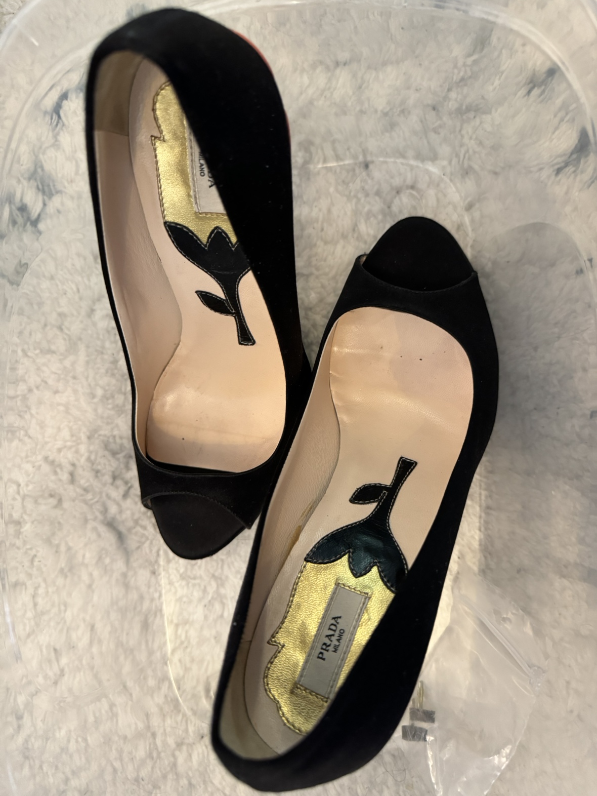 Prada Satin flower heels 36.5 authentic - photo 4