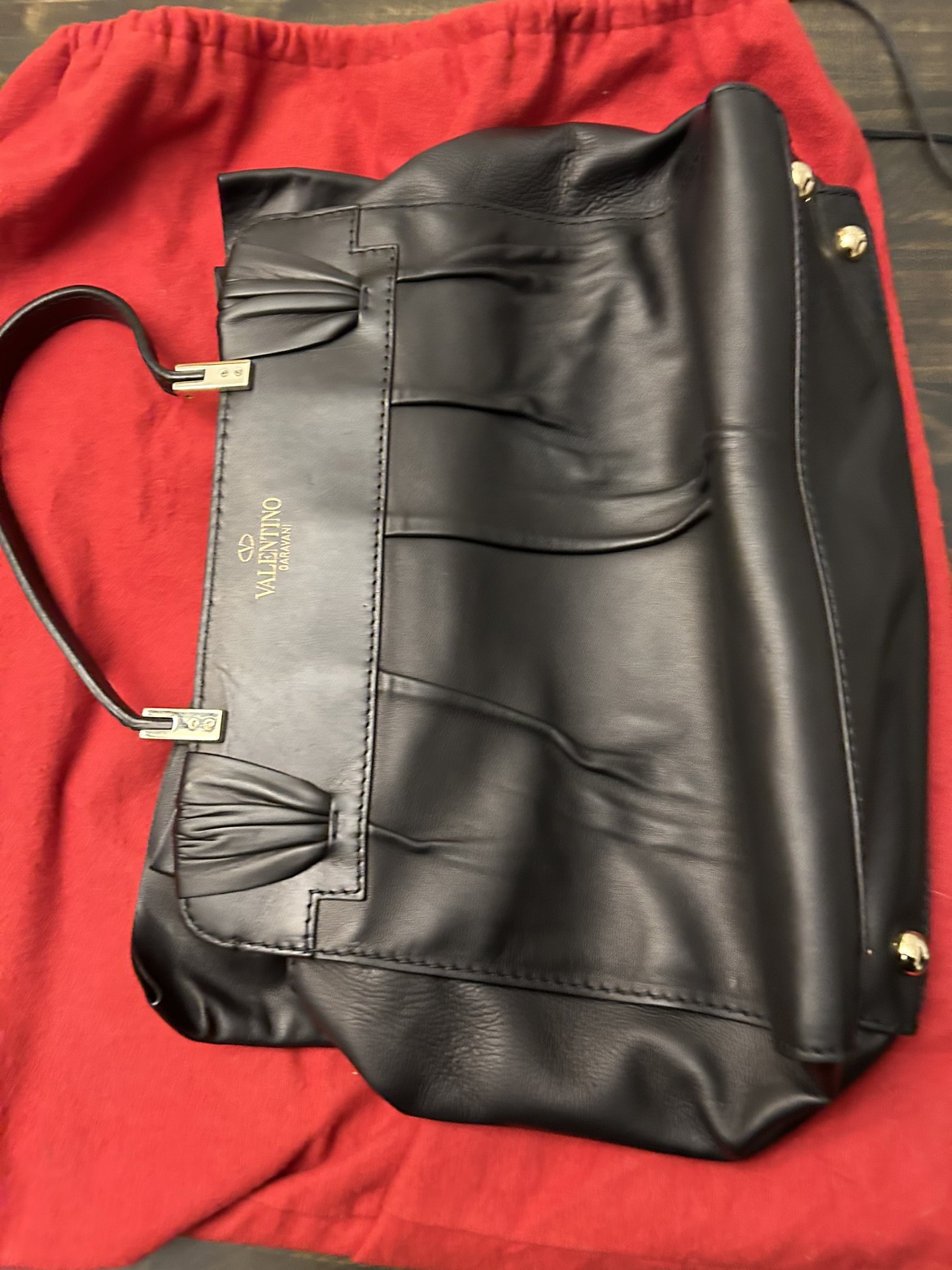 Valentino Garavani Vintage Ribbon Handbag Great Condition image indicator(7)