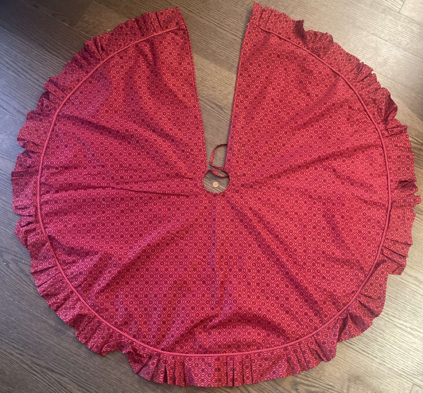 Christmas Tree Skirt Red holidays image indicator(2)