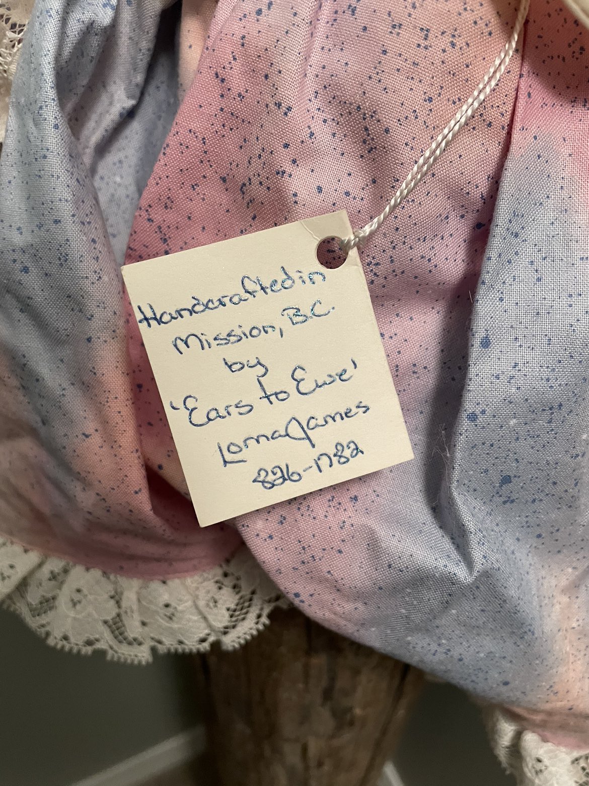 Handmade Easter bunny plush dress, Lorna, James handcrafted image indicator(4)