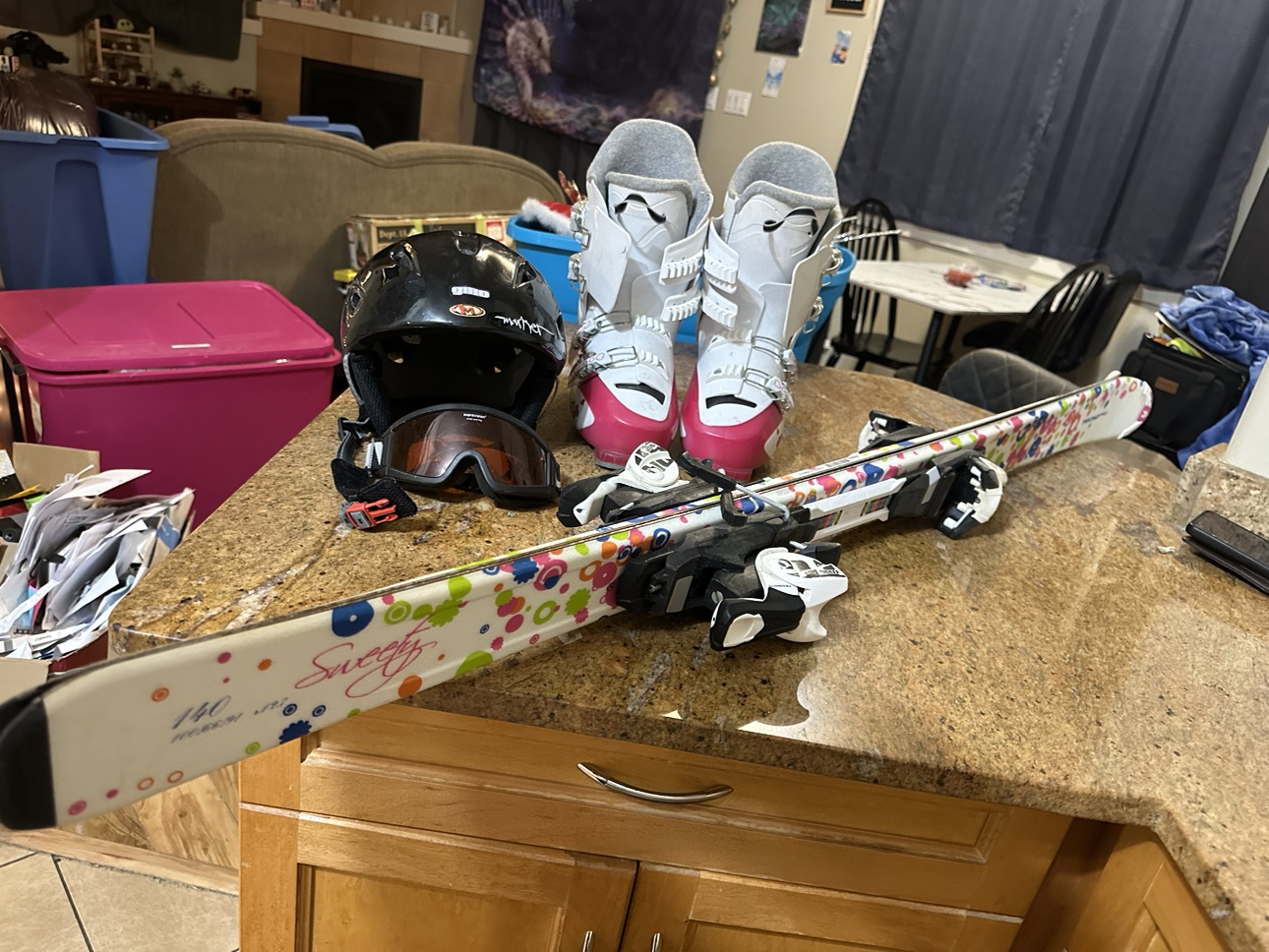Ski set for children or pre teen
