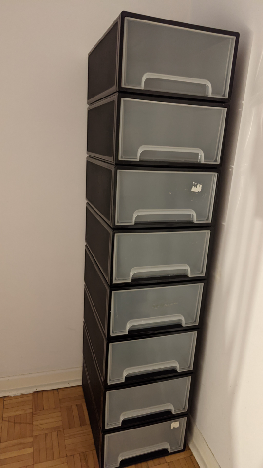 Stackable storage drawers