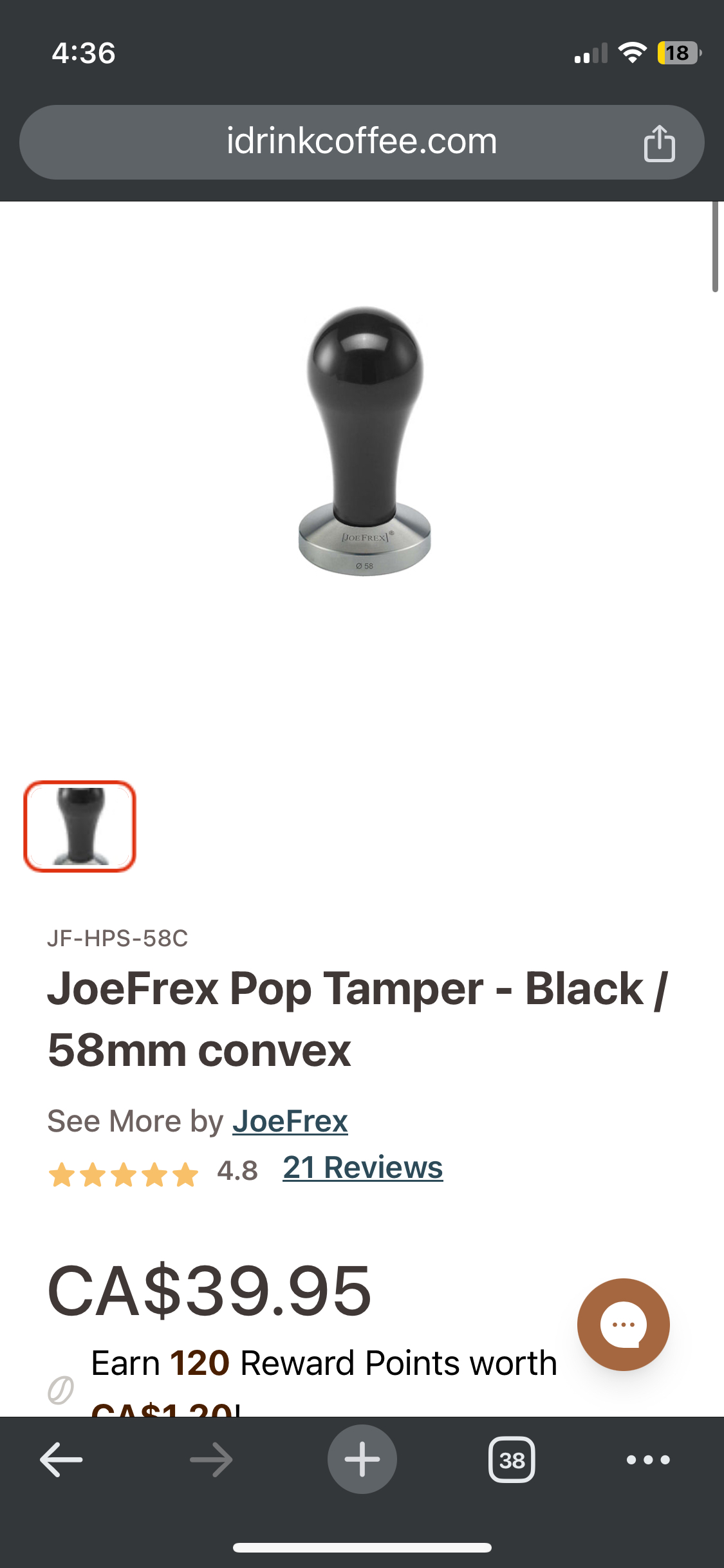 Joefrex tamper 58mm - photo 4