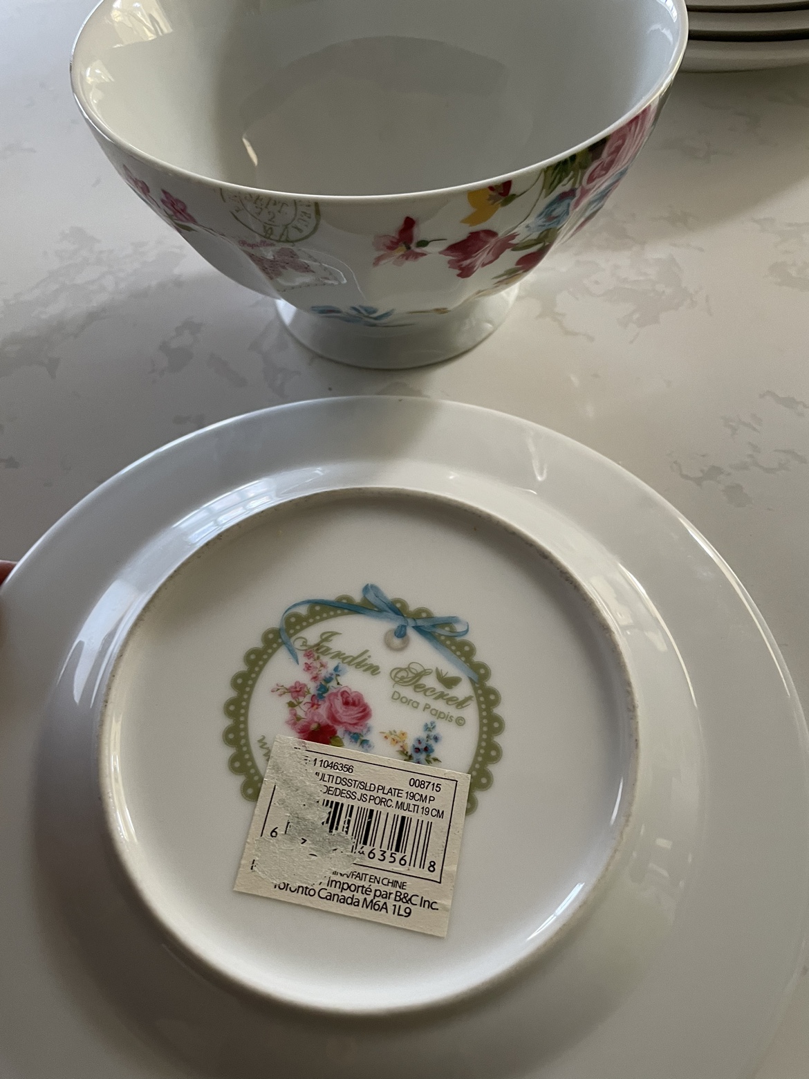 Brand new bowl & plate set