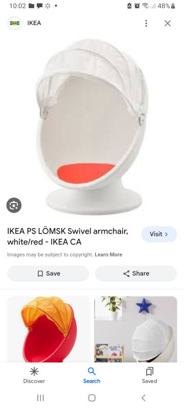 Ikea egg chair $30.00 OBO