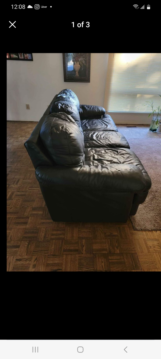 leather couch