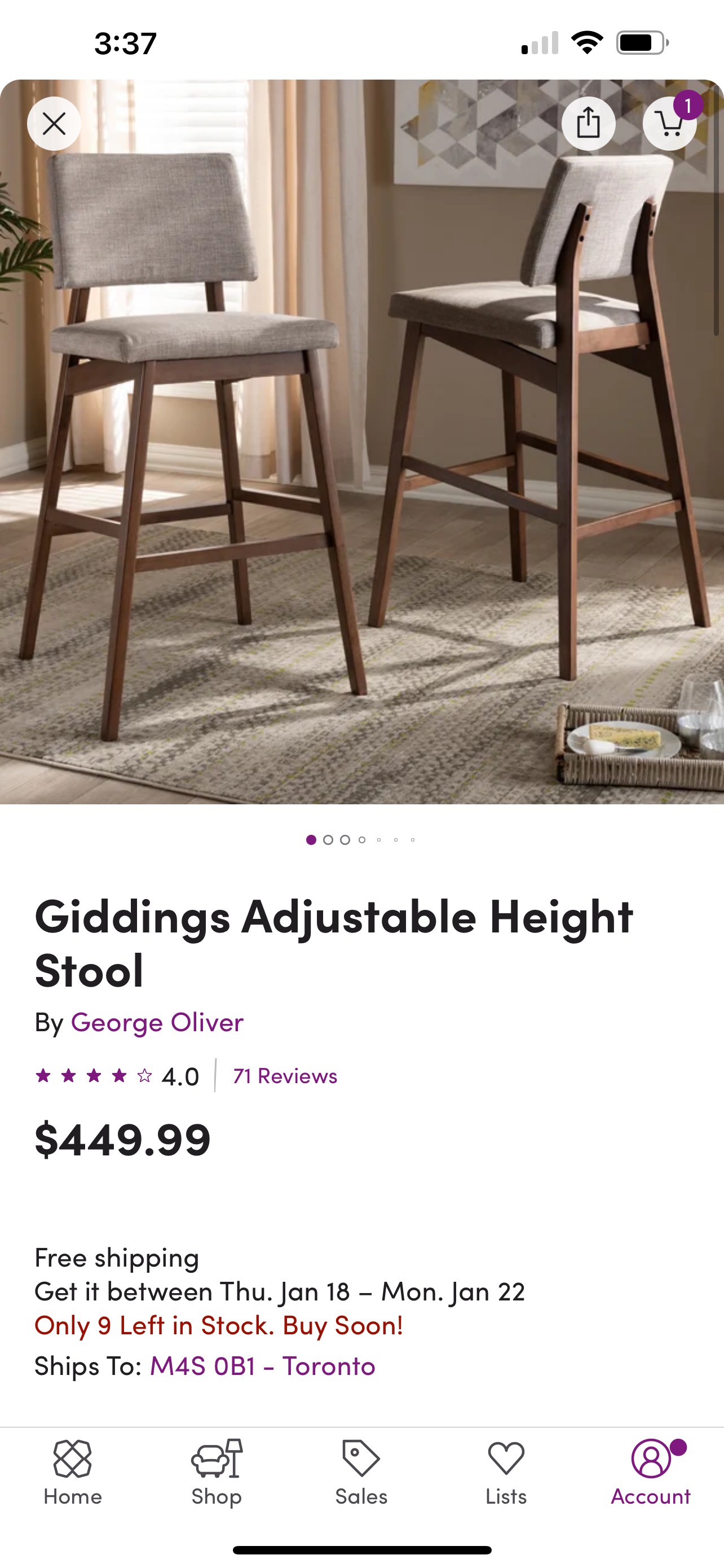 Upholstered Solid Wood Stools image indicator(4)