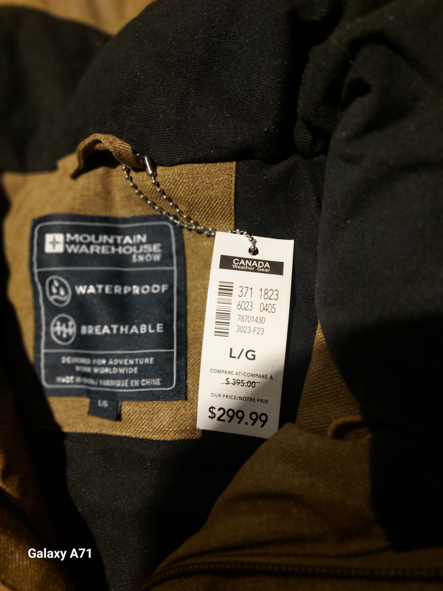 MEN'S MOUNTAIN WAREHOUSE SNOW JACKET. image indicator(2)