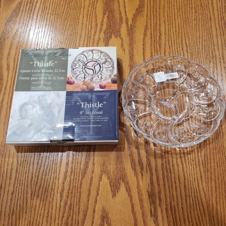 BNIB Crystal 9" Plate