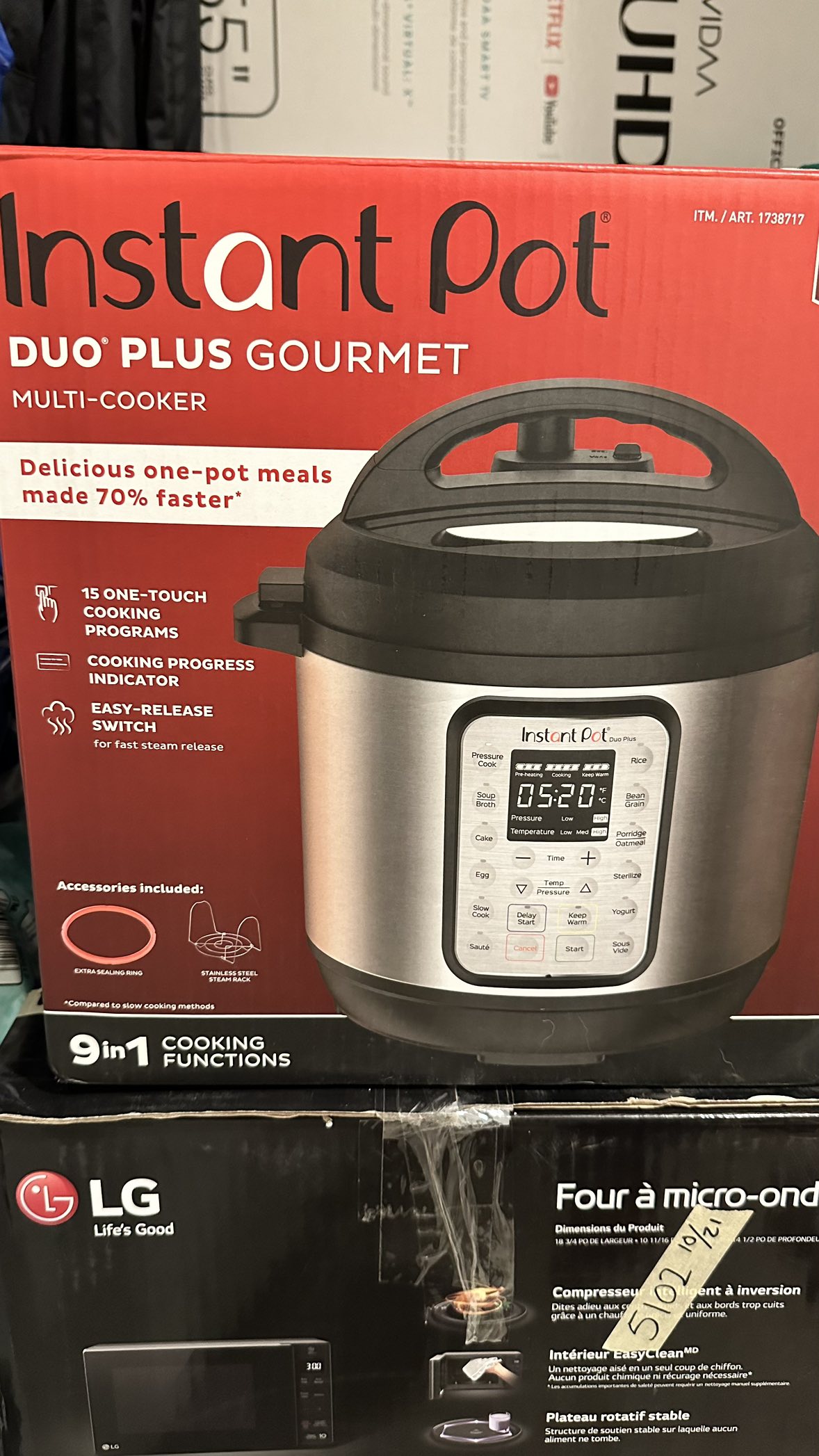 Instant pot multi-use pressure cooker 6qt