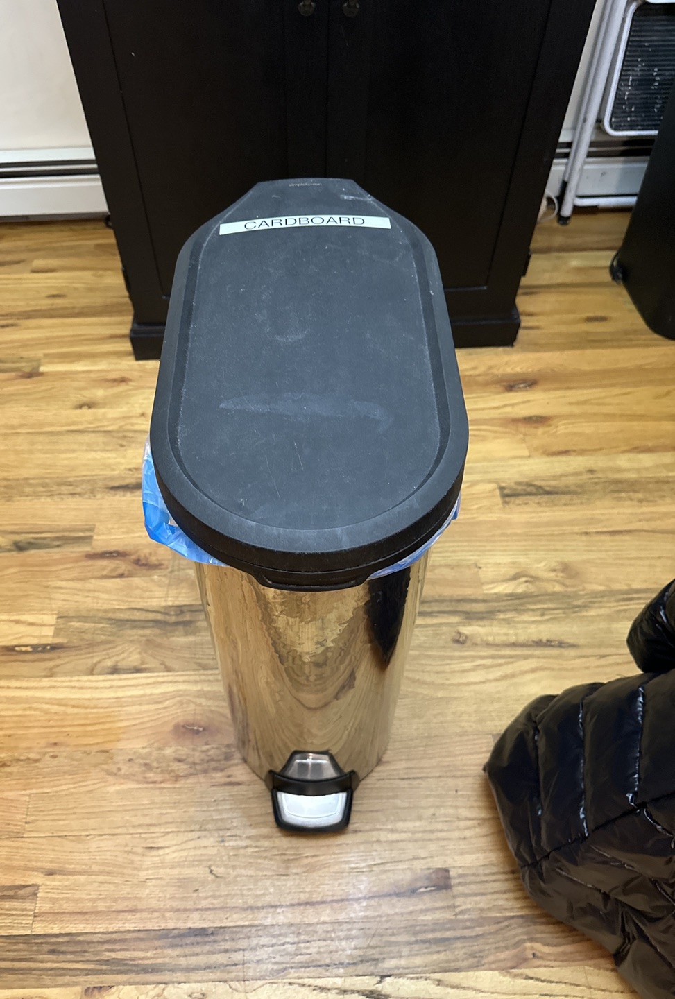 Stainless steel trash can 33L