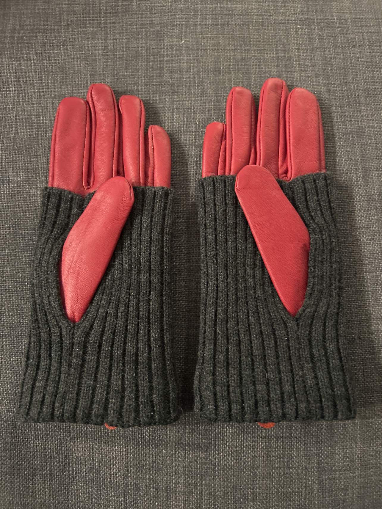 DKNY leather gloves - photo 2