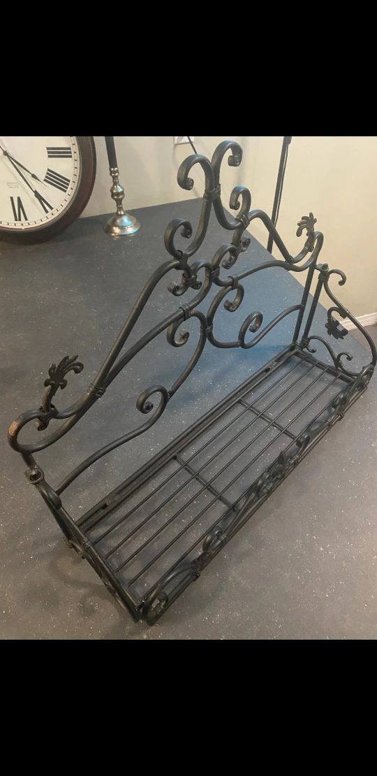 Wrought iron rack 🥕