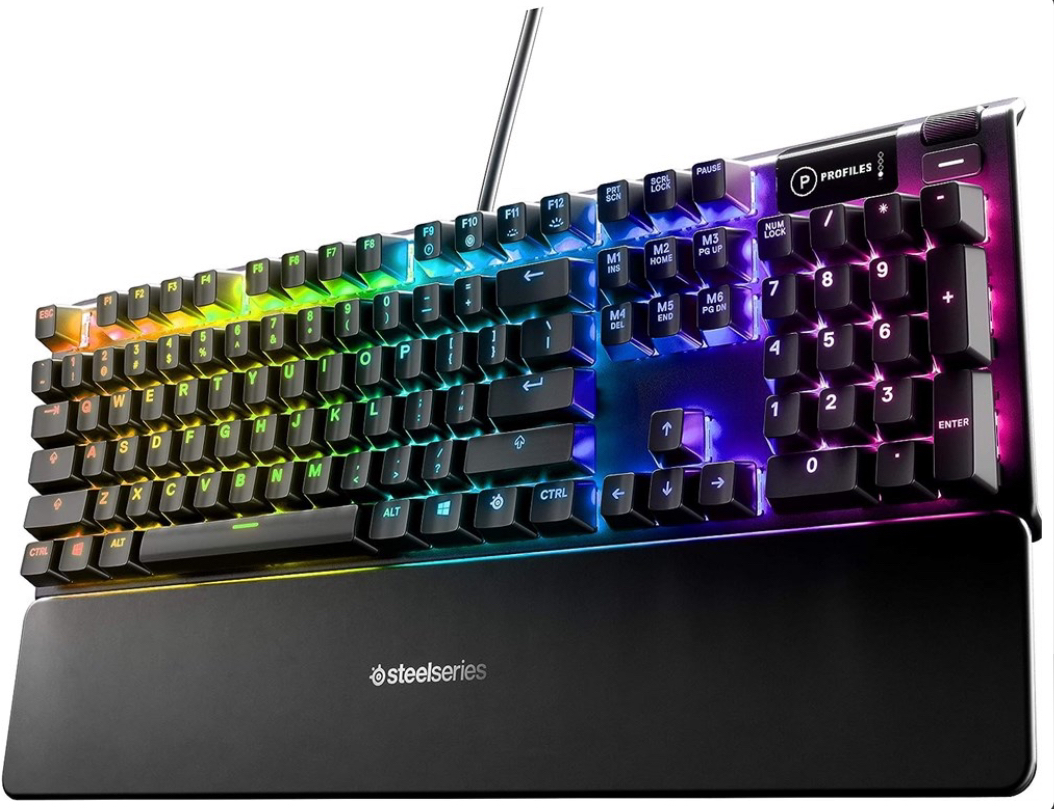 RGB Steelseries Apex 5 mechanical keyboard mini OLED screen. - photo 5