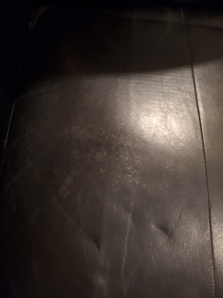 pleather reclining theatre couch - photo 3