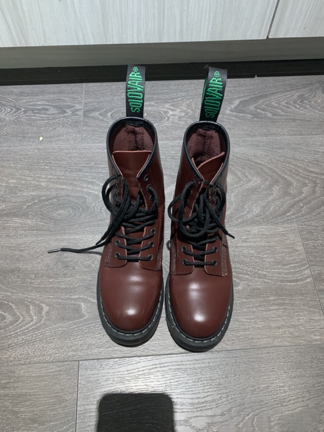 Burgundy Solovair x Doc Martens boots US 6 - photo 3
