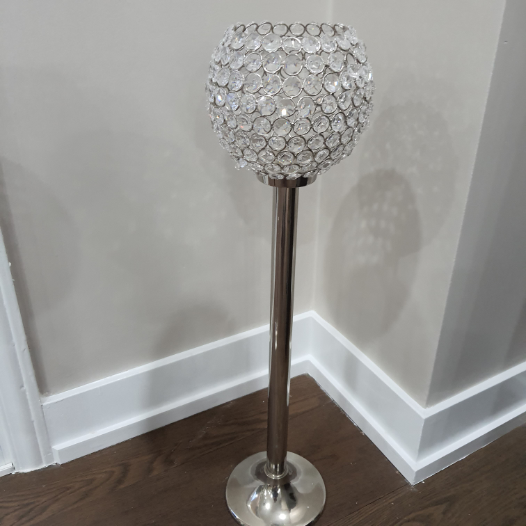 Elegance  sparkle crystal ballcandle  holders - photo 2