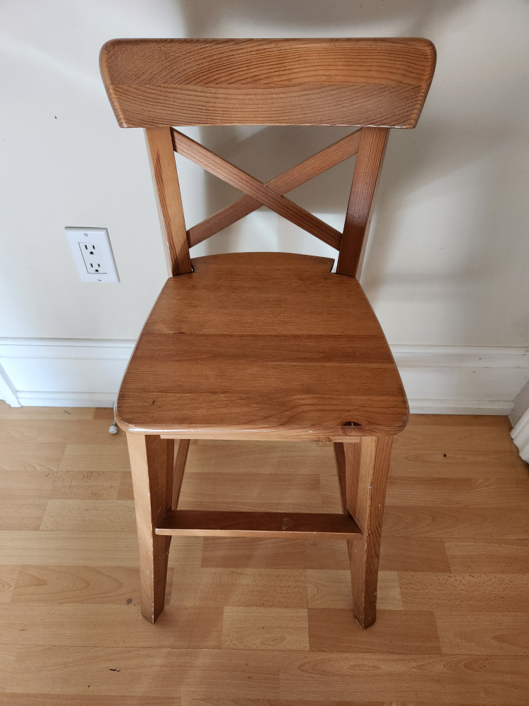 Junior chair, antique stain, IKEA