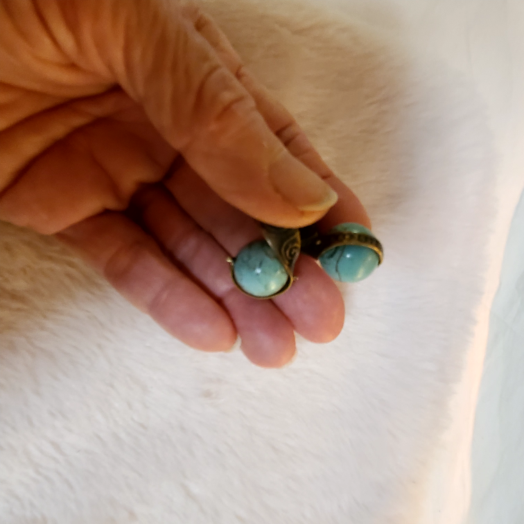 Turquoise Blue Crackle ring 💍 - photo 4