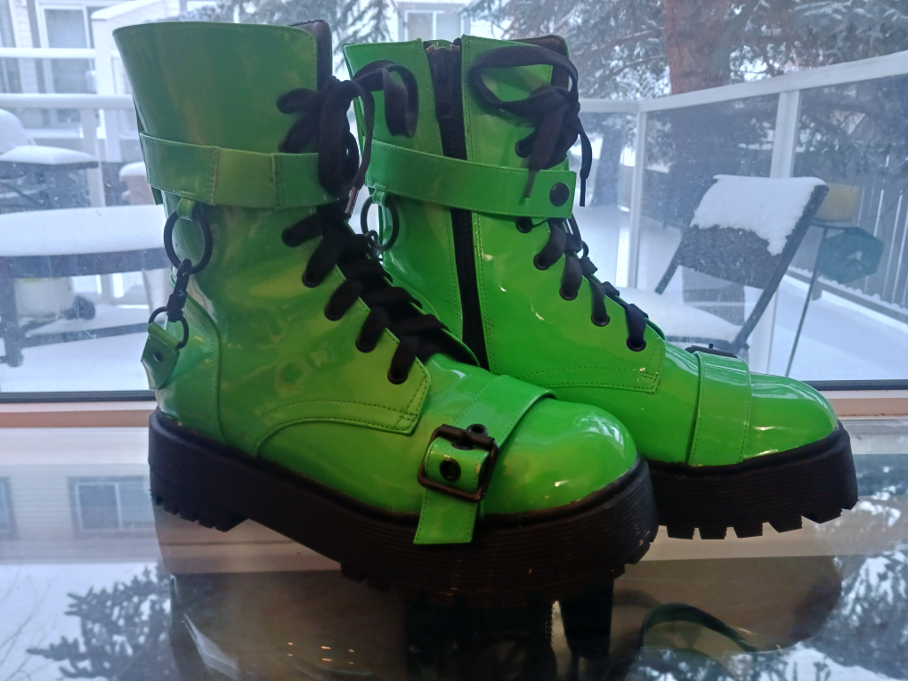 Green Combat Boots