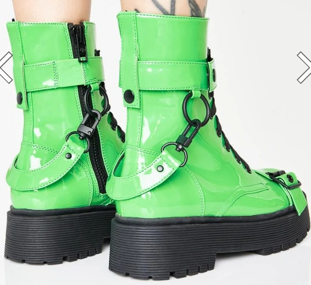 Green Combat Boots - photo 5