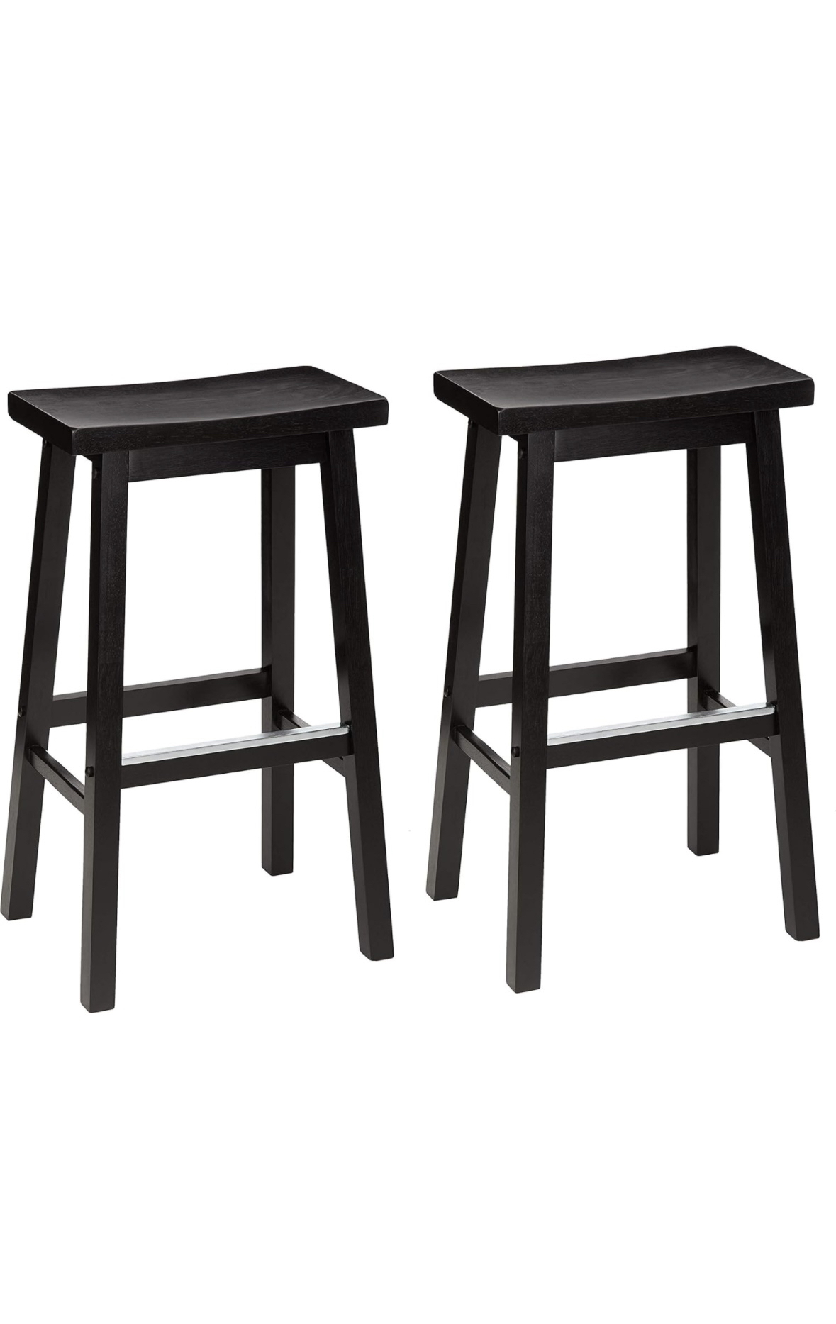 Wood Saddle Seat Stools (2)