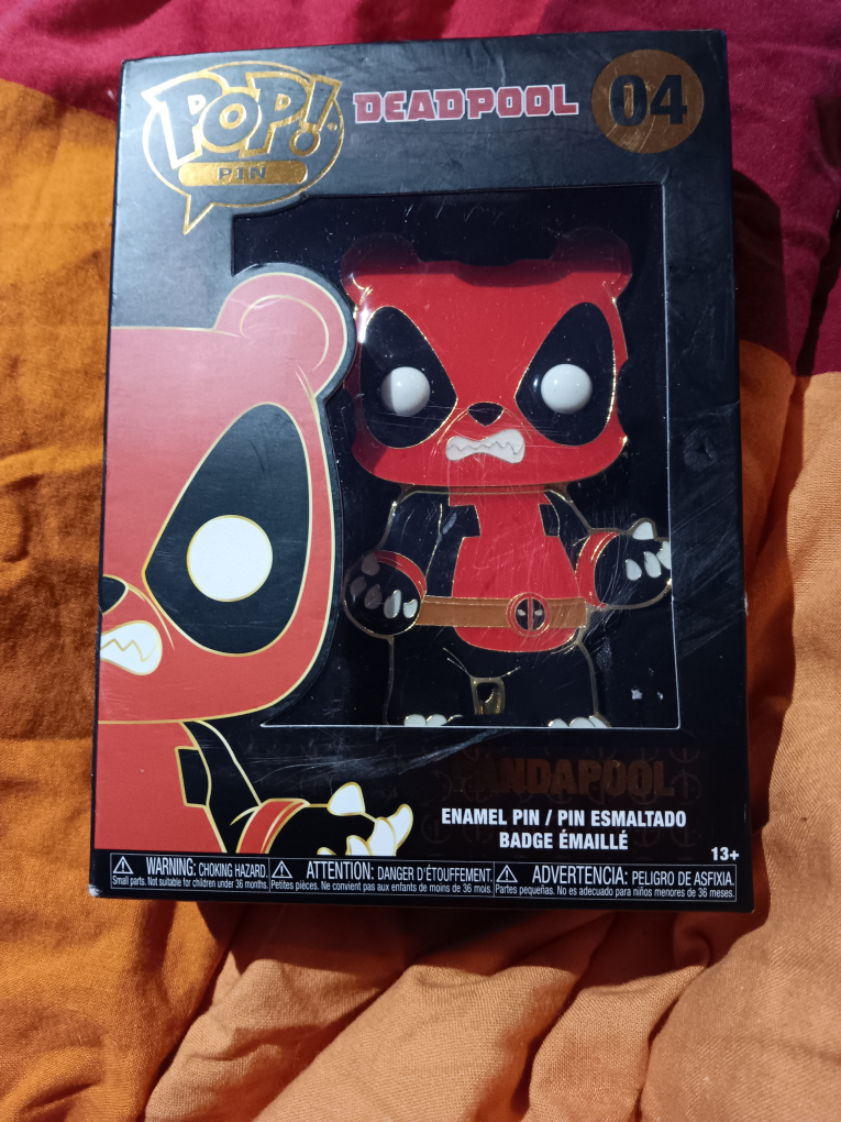 Deadpool funko pop enamel pin thumbnail