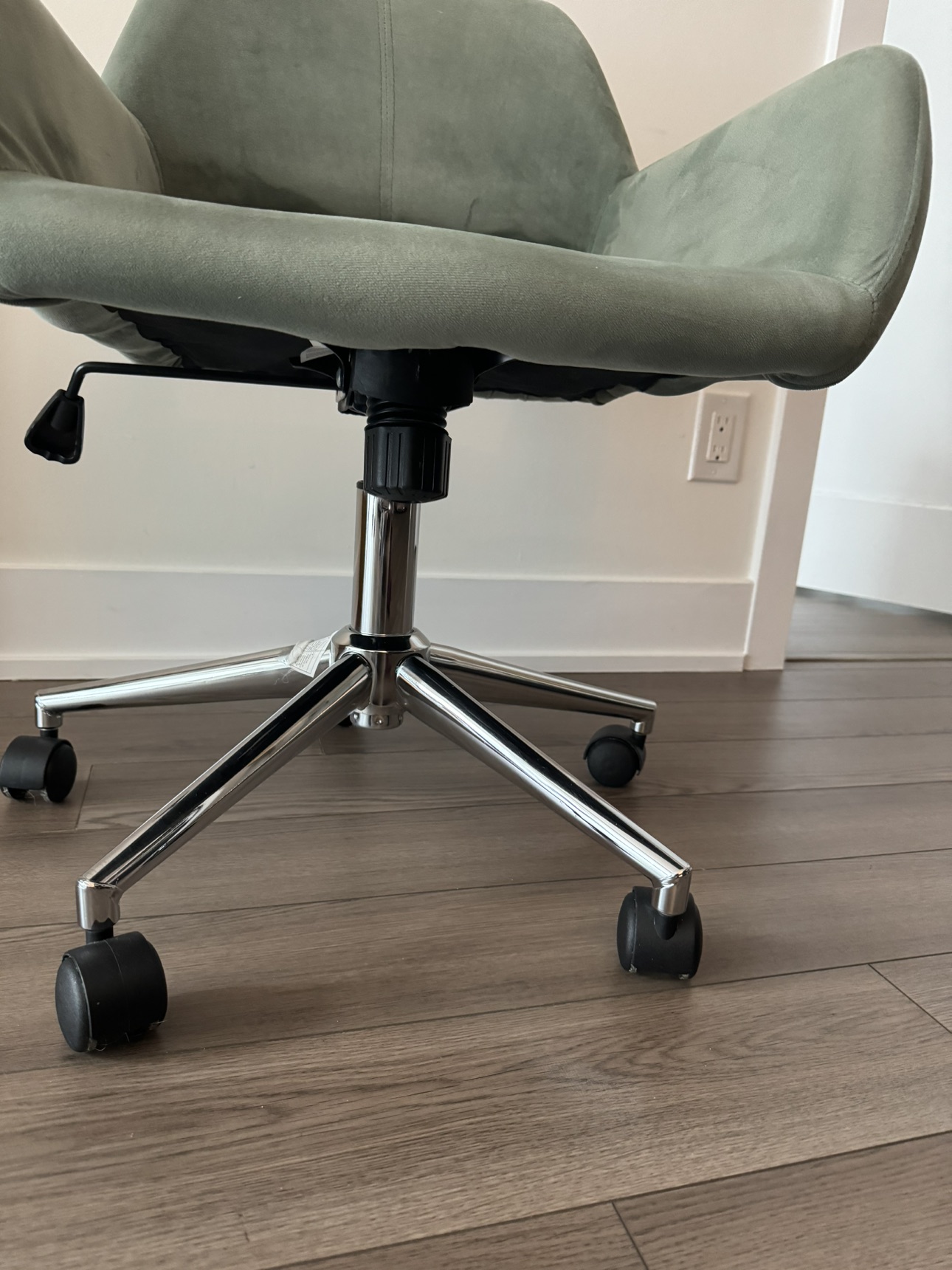 Office/task chair - green velvet - photo 3