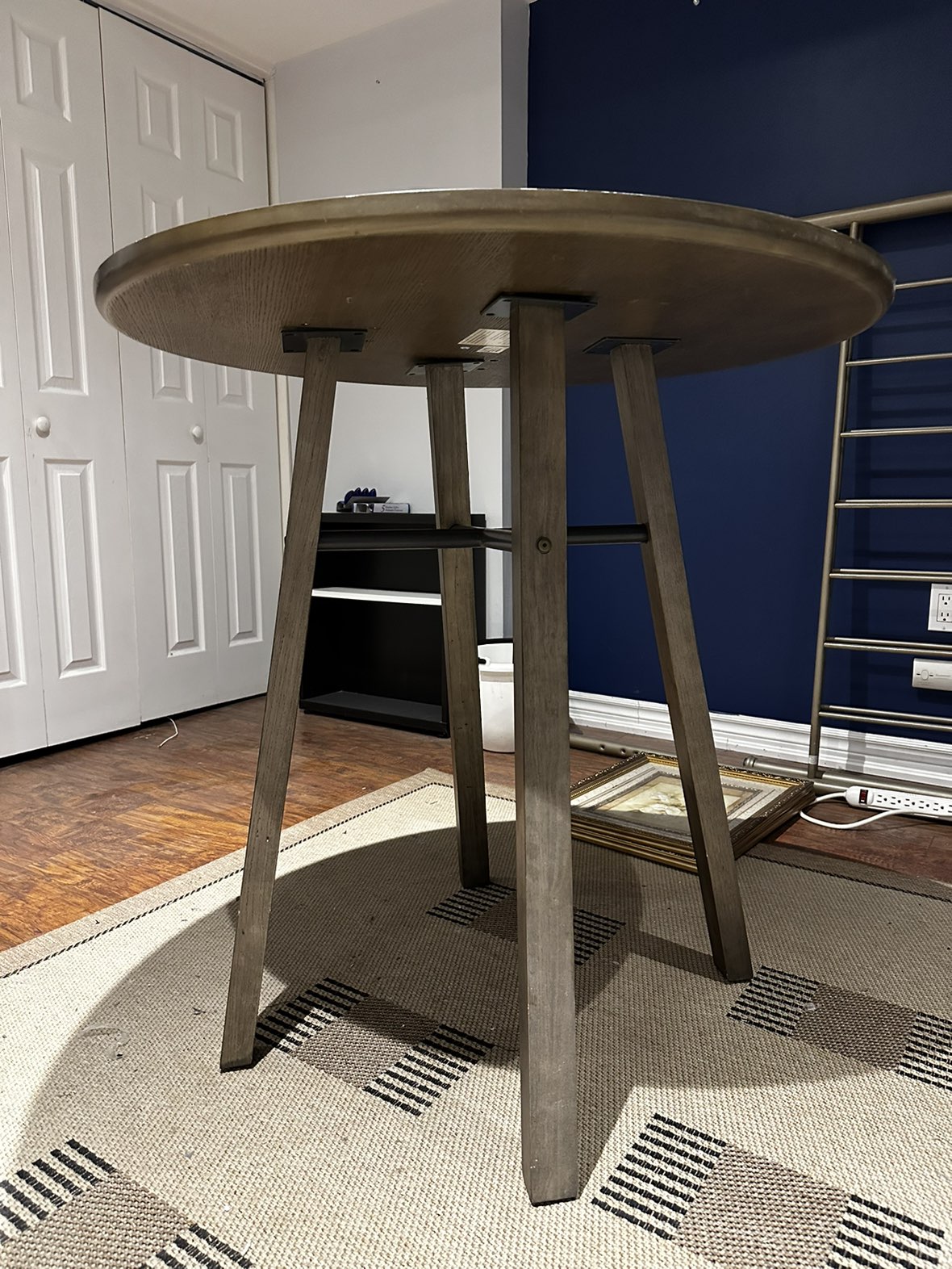 Crate and Barrel Bar Height Round Table - photo 2