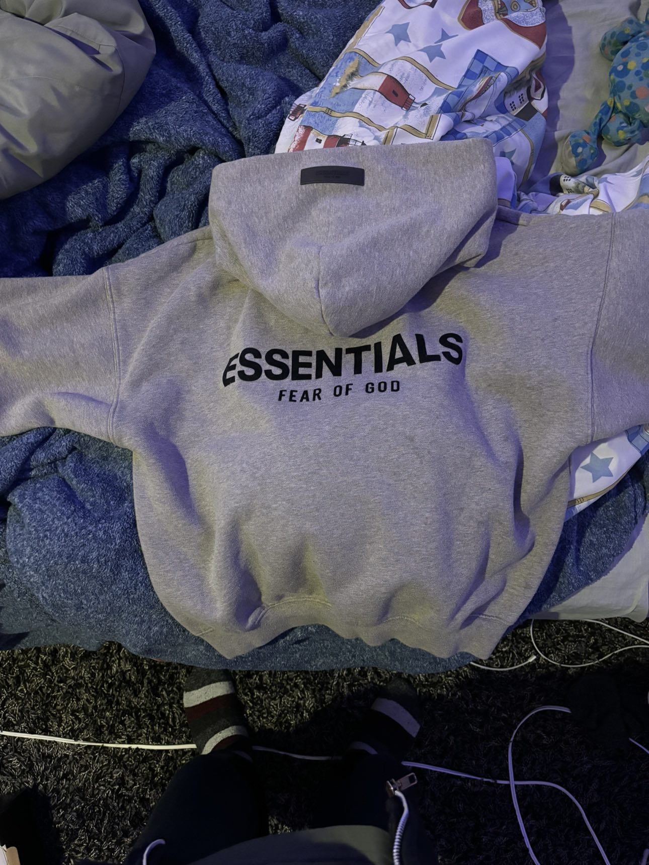 dark oatmeal essentials hoodie - photo 2