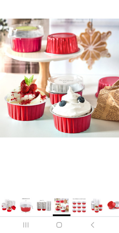 100 pcs aluminum cheescake cups with lids - photo 5