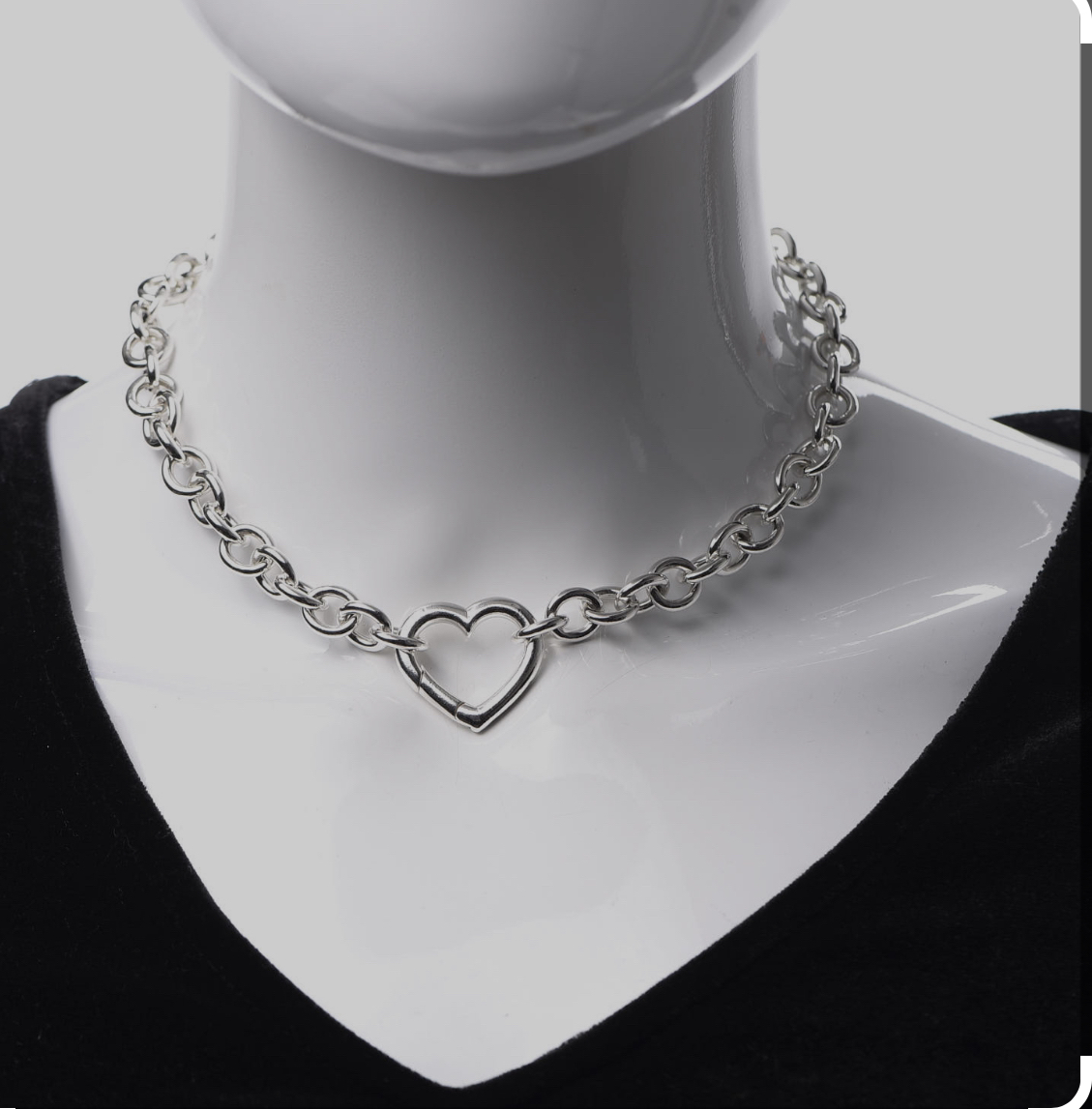 Tiffany & co open heart clasp choker necklace - photo 2